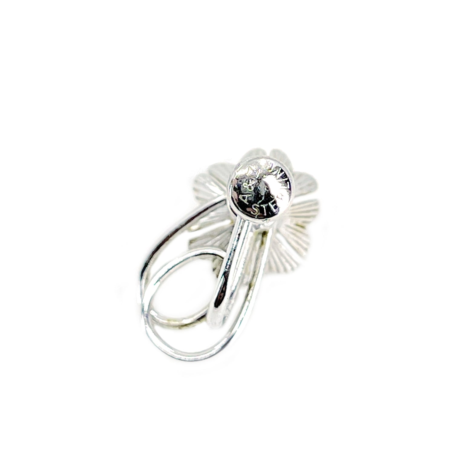 Flower A&Z Designer Akoya Saltwater Cultured Pearl Screwback Earrings- Sterling Silver
