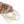 Four Strand Floral Natural Ceylon Sapphire Japanese Saltwater Cultured Akoya Seed Pearl Necklace - 14K Yellow Gold 22-25.50 Inch
