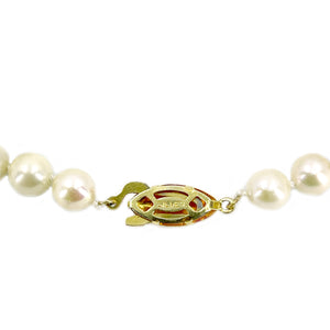 Vintage Baroque Japanese Saltwater Akoya Cultured Pearl Bracelet- 14K Yellow Gold Plate Sterling