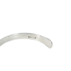 Geometric Vintage Cuff Japanese Saltwater Akoya Cultured Designer Pearl Bracelet- Sterling Silver