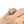 Art Nouveau Halo Japanese Saltwater Golden Akoya Cultured Pearl Ring- Sterling Silver Sz 5 3/4