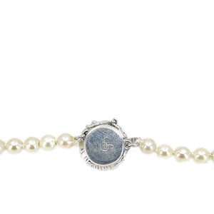 Blossom Mid-Century Cultured Akoya Pearl Choker Strand - 14K White Gold 14.50 Inch