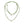 Kumihimo Braided Forest Green Silk Akoya Saltwater Cultured Pearl Adjustable Necklace-Sterling Silver