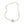 Atomic Modernist Japanese Baroque Saltwater Cultured Akoya Pearl Necklace - Sterling Silver 17.50 Inch