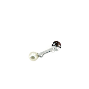 Mikimoto Pearl Island Japanese Akoya Saltwater Cultured Pearl Vintage Screwback Earrings- Sterling Silver