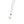 Mid Century Modern Japanese Cultured Akoya Solitaire Pearl Pendant- Sterling Silver
