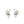 Engraved Nouveau Akoya Saltwater Cultured Pearl Spray Screwback Earrings- Sterling Silver