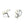 Engraved Deco Akoya Saltwater Cultured Pearl Screwback Earrings- Sterling Silver