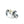Engraved Deco Akoya Saltwater Cultured Pearl Screwback Earrings- Sterling Silver