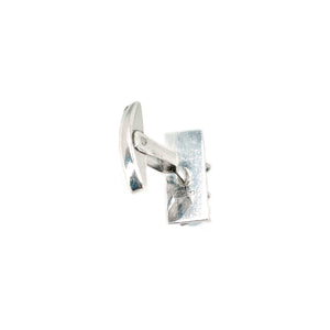Vintage Blue Akoya Saltwater Cultured Pearl Swirl Modernist Cufflinks- Sterling Silver