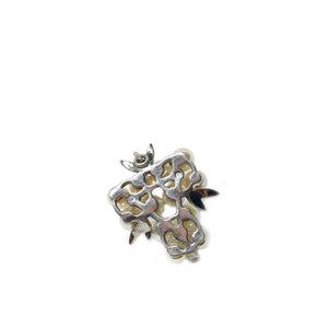 Back Tasaki Pearl Designer Akoya Saltwater Cultured Pearl Pendant- Sterling Silver