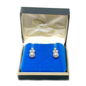 Serenade Akoya Saltwater Cultured Seed Pearl Screwback Earrings- 14K White Gold