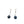 Two Tone Drop Akoya Saltwater Cultured Pearl Black & White Screwback Earrings- Sterling Silver