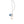 Two Tone Modern Japanese Cultured Black White Akoya Pearl Sail Pendant- Sterling Silver 15 Inch