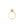 Retro Vine Leaf Design Japanese Saltwater Akoya Cultured Pearl Ring- 10K Yellow Gold