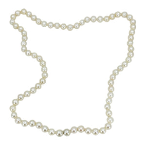 Hidden Clasp Japanese Saltwater Cultured Akoya Pearl Vintage Necklace Strand - 24 Inch