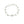 Lightweight Modernist Mid-Century Japanese Saltwater Akoya Cultured Pearl Vintage Bracelet- Sterling Silver