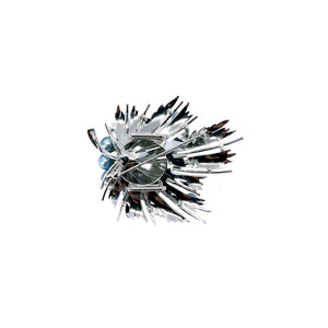 Mayuyama Mid-Century Modern Blue Japanese Saltwater Akoya Cultured Pearl Vintage Brooch Obijime Pendant- Sterling Silver