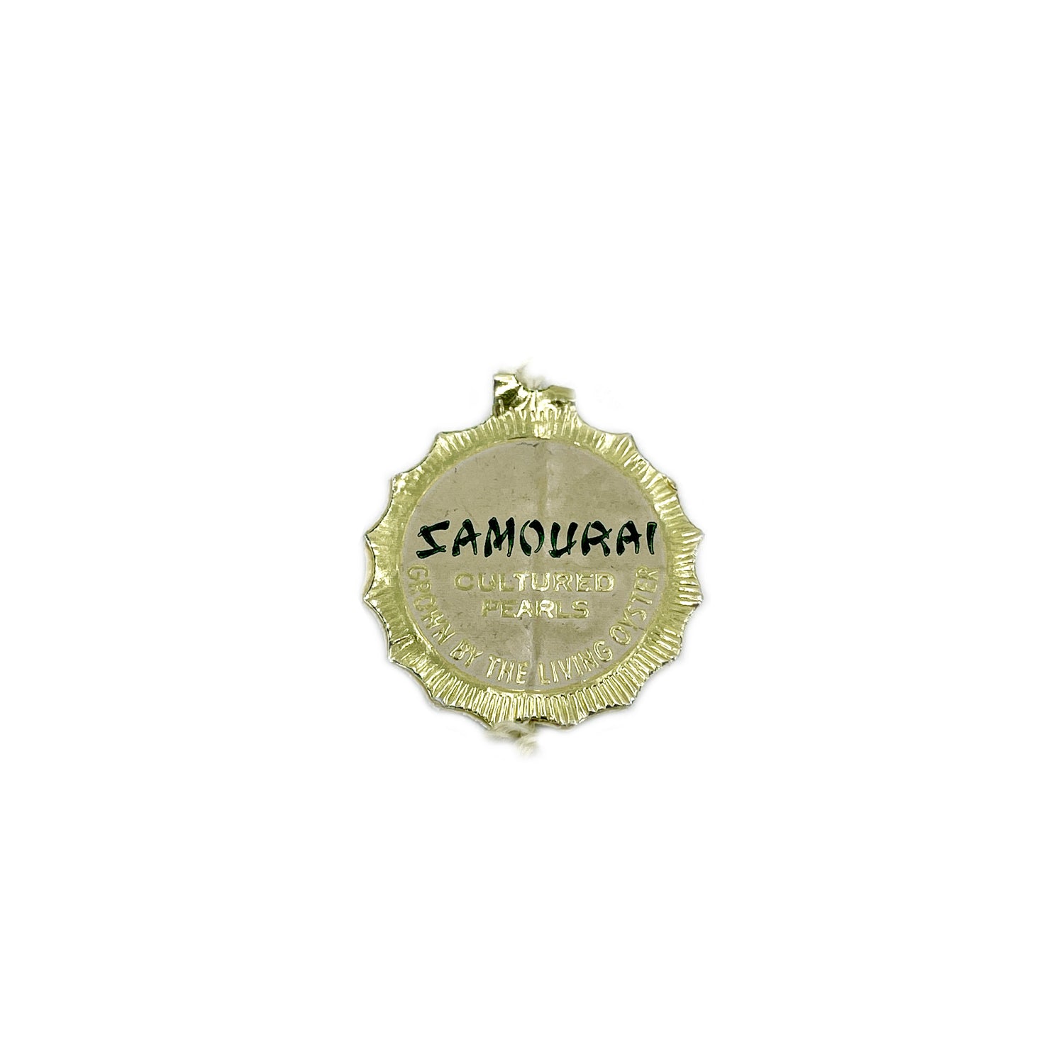 Samourai Designer Japanese Saltwater Cultured Akoya Pearl Vintage Choker Necklace - Sterling Silver 15 Inch