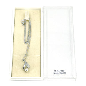 Mikimoto Pearl Island Japan Saltwater Akoya Cultured Pearl Vintage Necklace Designer- Original Box