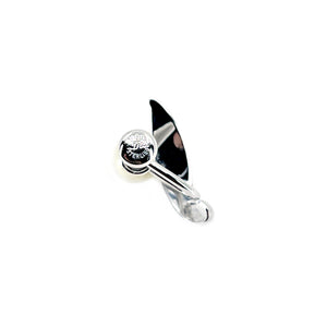 Van Dell Designer Akoya Saltwater Cultured Pearl Vintage Screwback Earrings- Sterling Silver