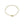 Mid Century Filigree Petite Japanese Saltwater Akoya Cultured Pearl Bracelet- 14K Yellow Gold