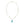 Green Chalcedony Cameo Japanese Cultured Akoya Pearl Station Necklace- 14K White Yellow 17 Inch
