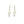 Lavaliere Victorian Milgrain Akoya Saltwater Cultured Pearl Pierced Lever Back Earrings- 14K Yellow Gold