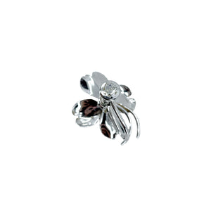 Boho Dogwood Harry S. Bick Akoya Saltwater Cultured Pearl Screwback Earrings- Sterling Silver