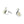 Climber Cluster Vintage Akoya Saltwater Cultured Pearl Screwback Earrings- Sterling Silver