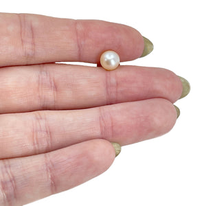 Asahi Vintage Japanese Saltwater Akoya Cultured Pearl Tie Tac- 14K Yellow Gold