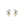 Triple Vintage Modernist Saltwater Akoya Cultured Pearl Screwback Earrings- Sterling Silver