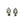 Mings Of Honolulu Leaf Triple Akoya Saltwater Cultured Pearl Vintage Screwback Earrings- Sterling Silver