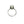 Gothic Solitaire Japanese Saltwater Akoya Cultured Pearl Buttercup Ring- Sterling Silver Sz 5