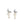 Vine Floral Dangle Akoya Saltwater Cultured Pearl Screwback Earrings- Sterling Silver