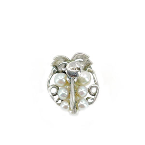 Grape Akoya Saltwater Cultured Pearl Screwback Earrings- Sterling Silver