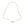 Sweetheart Lace Filigree Japanese Cultured Akoya Pearl Necklace - 10K White Gold 17.50 Inch