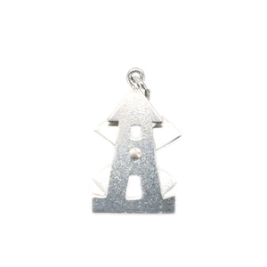 Windmill Japanese Saltwater Cultured Akoya Pearl Pendant Charm- Sterling Silver