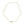 Sweetheart Lace Filigree Japanese Cultured Akoya Pearl Necklace - 14K Yellow Gold 16 Inch