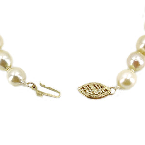 Baroque Mid-Century Vintage Japanese Saltwater Akoya Cultured Pearl Bracelet- 14K Yellow Gold