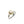Petite Japanese Saltwater Cultured Yellow Akoya Pearl Ring- Sterling Silver Sz 4 1/2 - Vintage Valuable Pearls